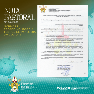 NOTA PASTORAL N° 002/2020 – NORMAS E PROCEDIMENTOS EM TEMPOS DE PANDEMIA DA COVID-19