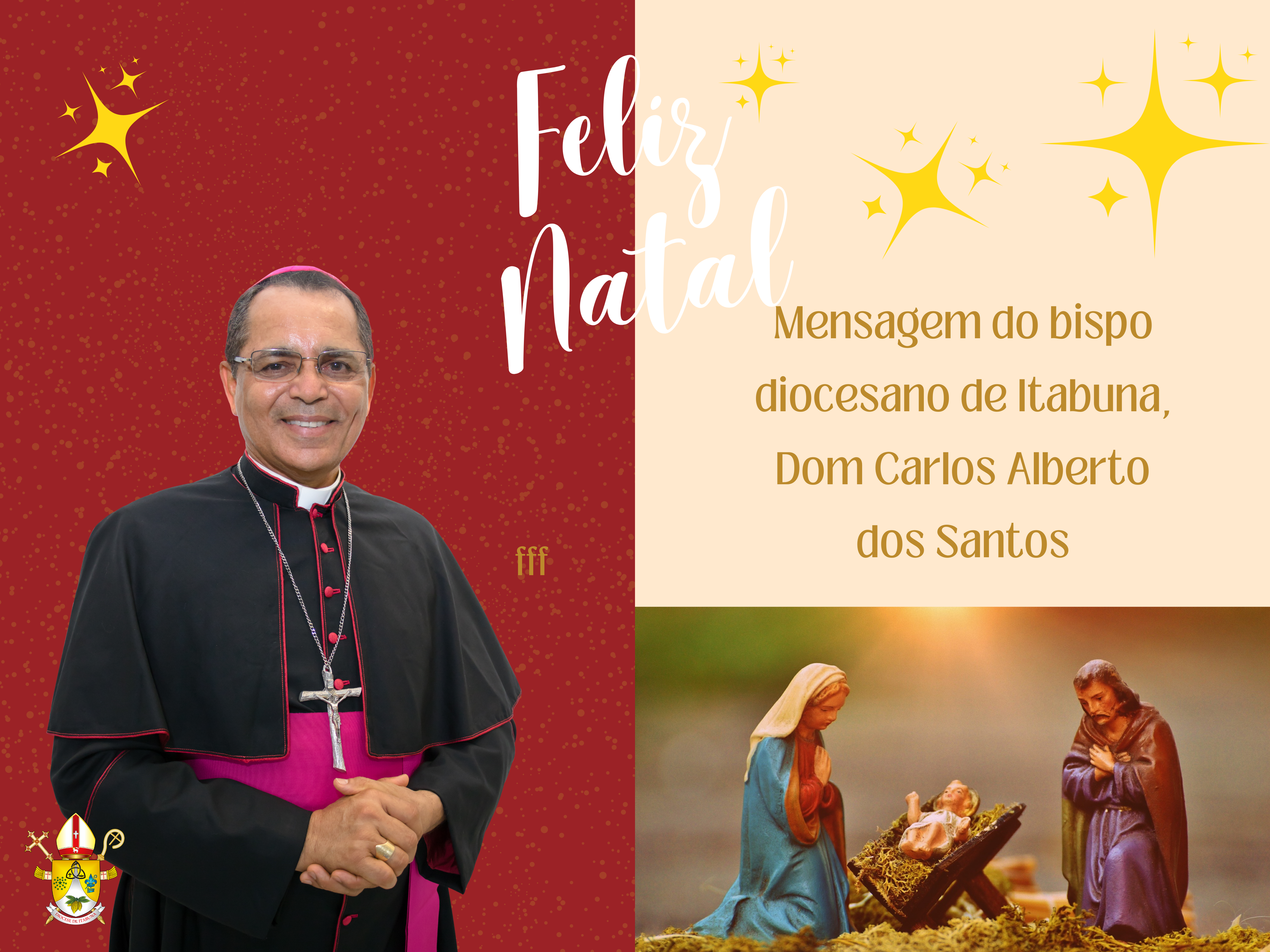 ITABUNA – Mensagem de Natal do bispo diocesano Dom Carlos Alberto dos Santos