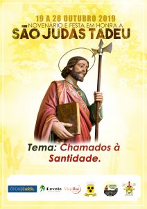 Vai iniciar o Novenário de São Judas Tadeu 2019