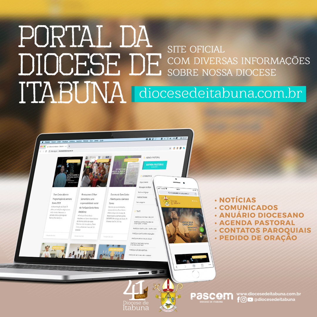 Leia mais sobre o artigo Mensagem de lançamento do novo Portal Diocesano de Comunicação